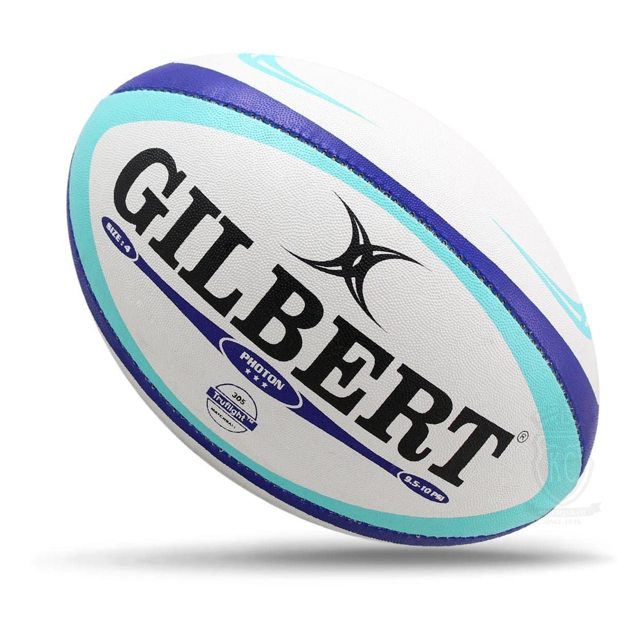 Gilbert Photon Match Rugby Ball – Blue (Size 5) - Image 2