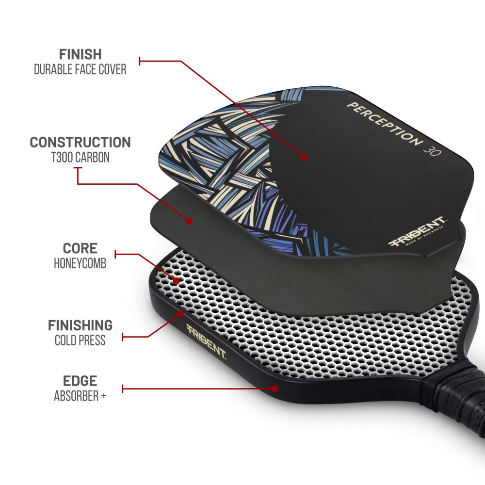Trident Perception 30 Pickleball Paddle – Sand Grey - Image 4