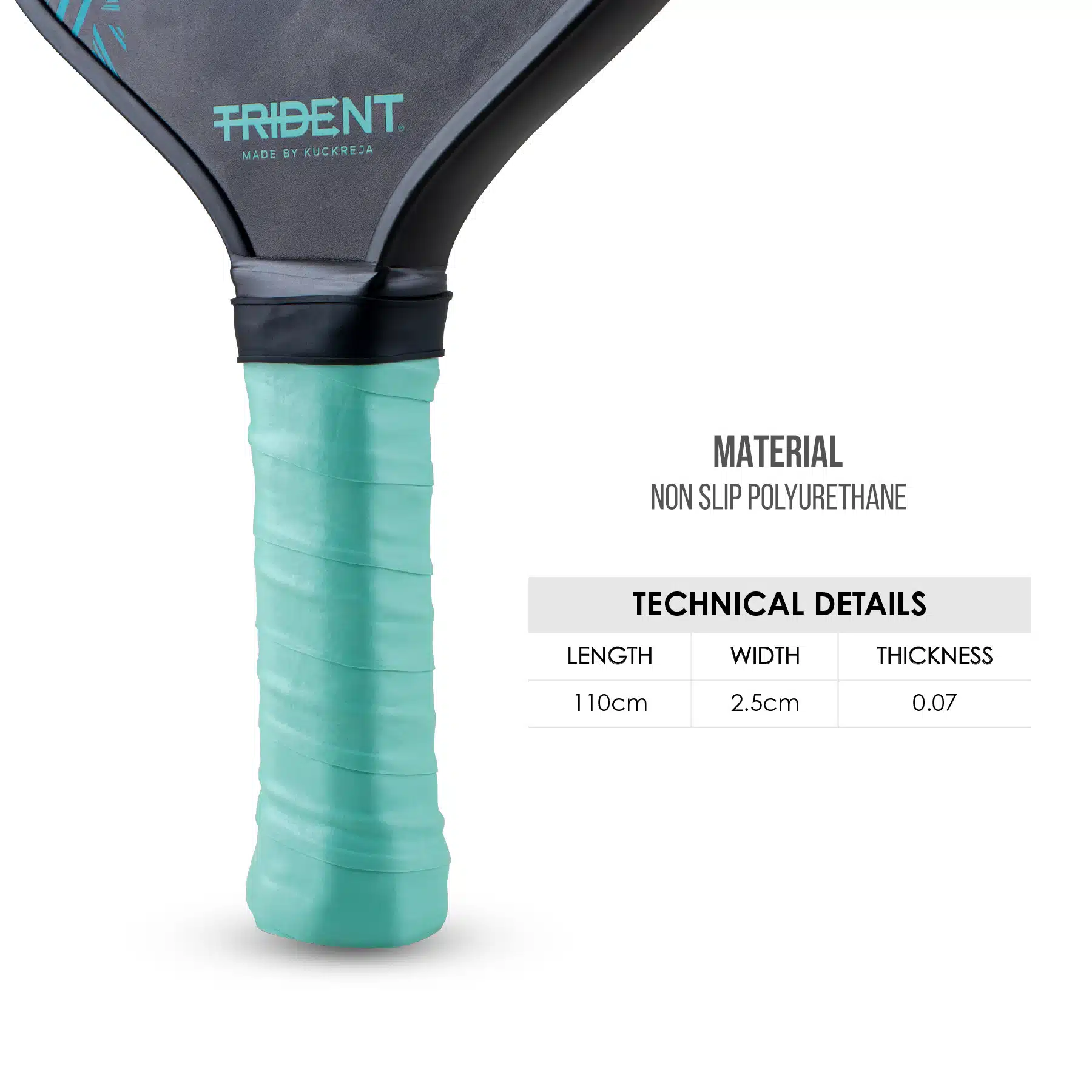 Trident Pickleball Paddle Grip – Teal - Image 3