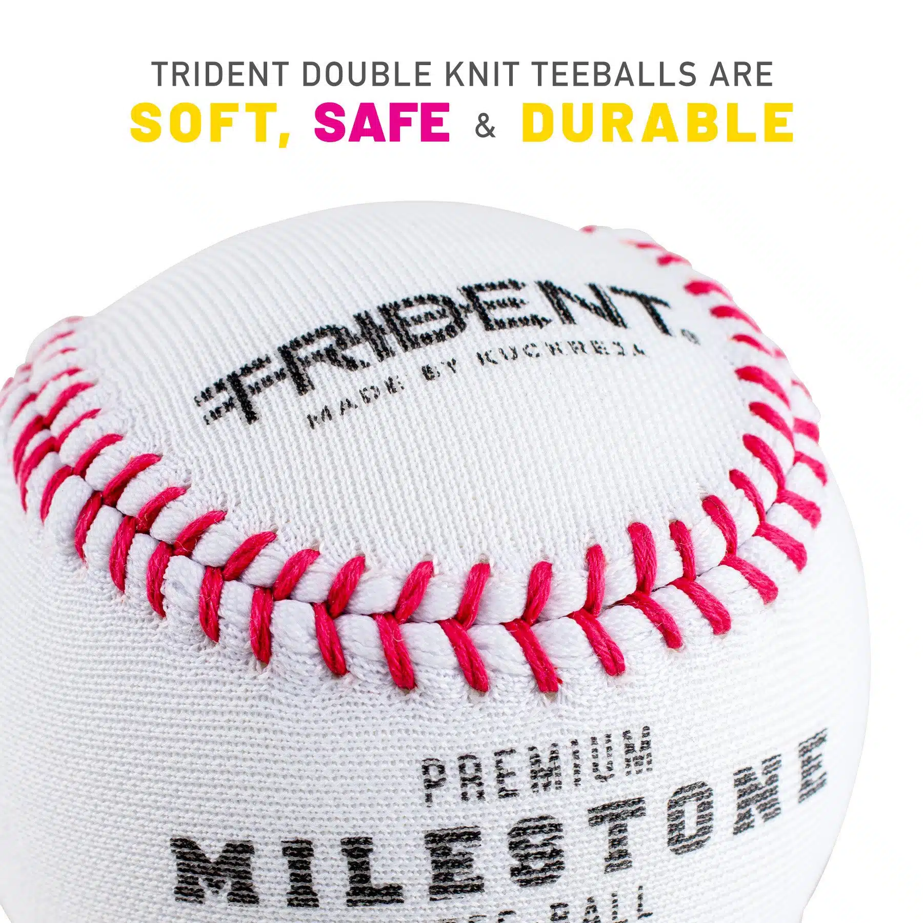 Trident Milestone Double Knit Teeball – 9″ - Image 2