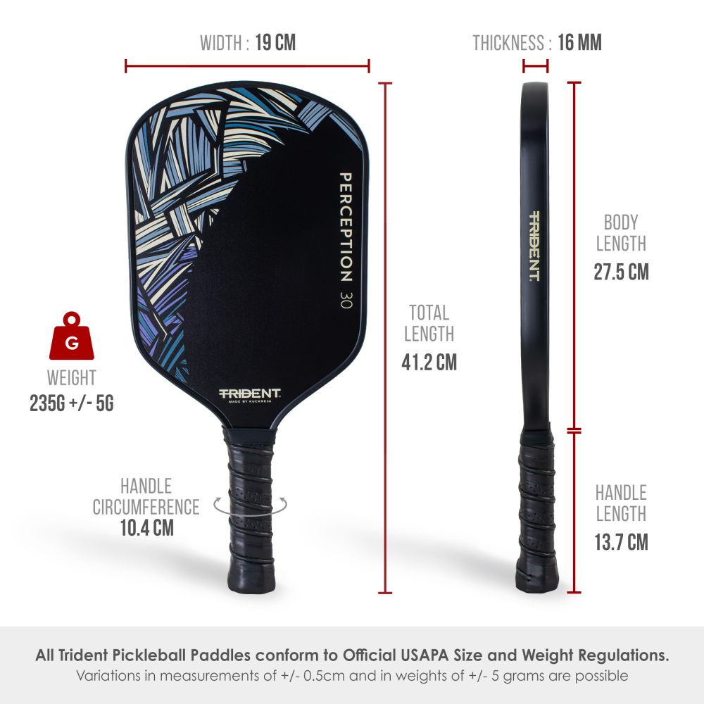 Trident Perception 30 Pickleball Paddle – Sand Grey - Image 6