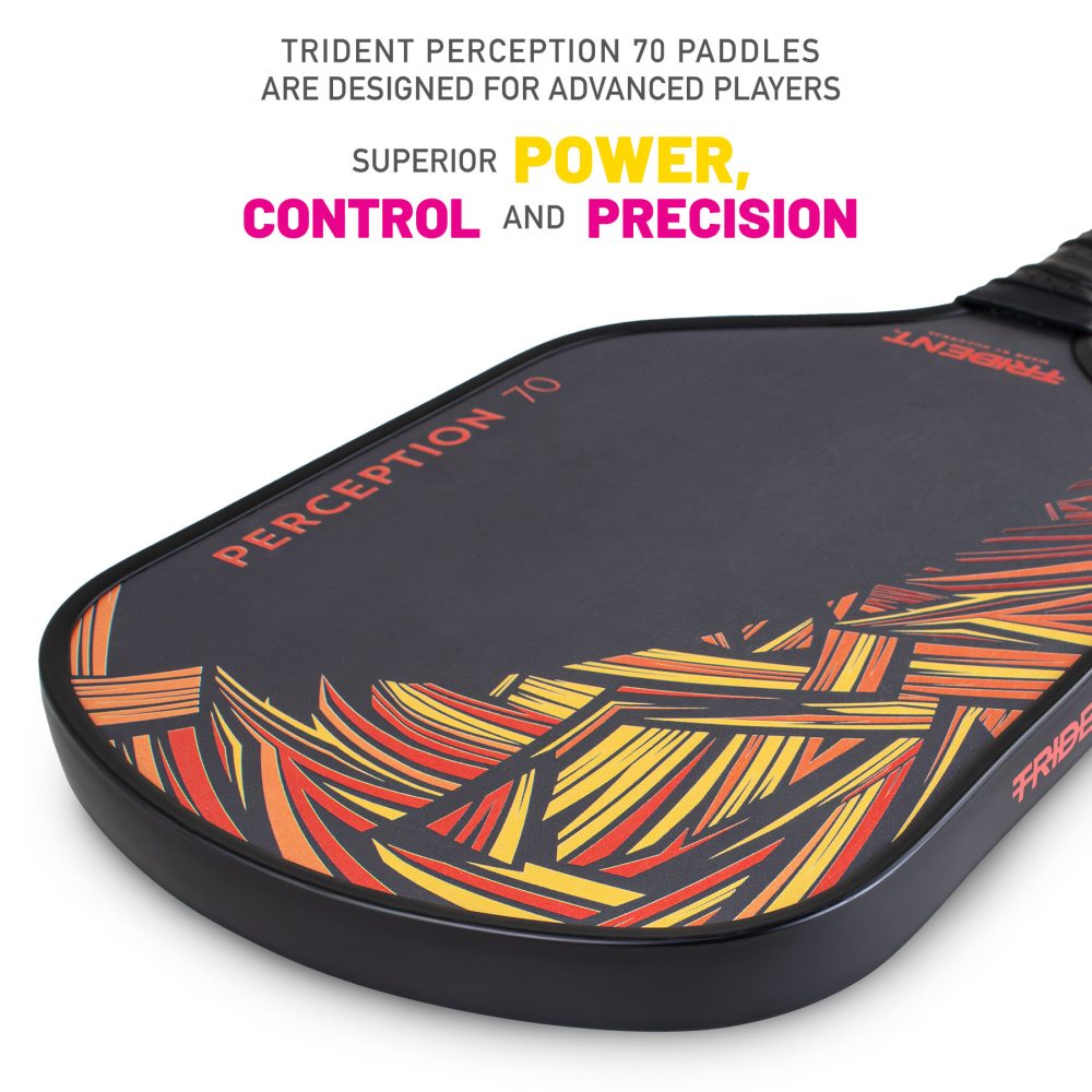 Trident Perception 70 Pickleball Paddle – Sunset Orange - Image 2
