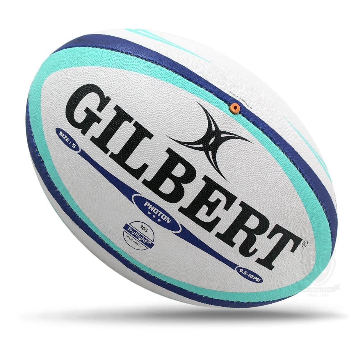Gilbert Photon Match Rugby Ball – Blue (Size 5)