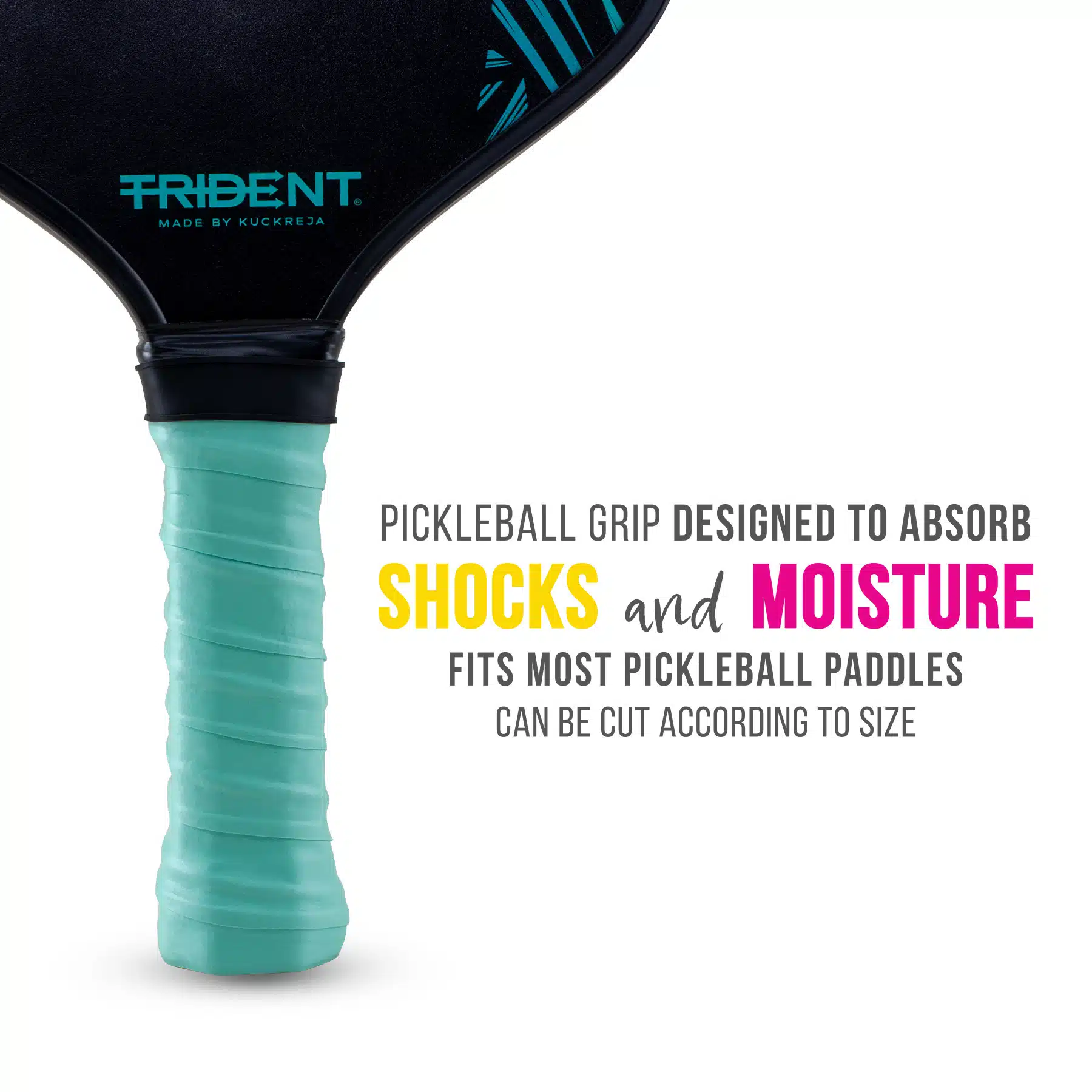 Trident Pickleball Paddle Grip – Teal - Image 2
