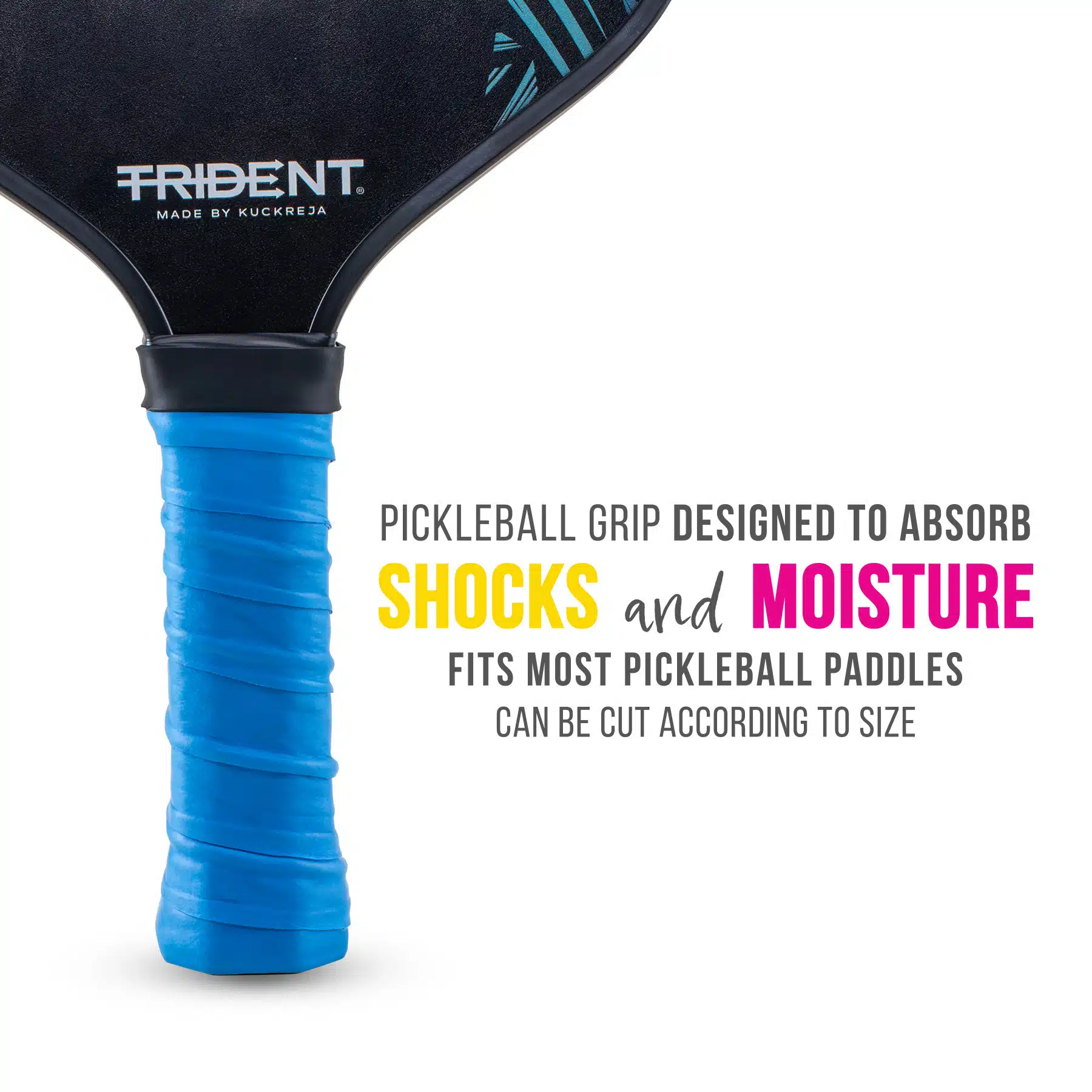 Trident Pickleball Paddle Grip – Royal Blue - Image 2