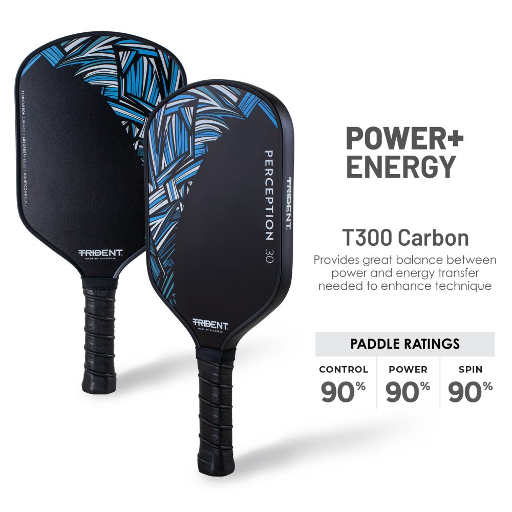 Trident Perception 30 Pickleball Paddle – Steel Blue - Image 4