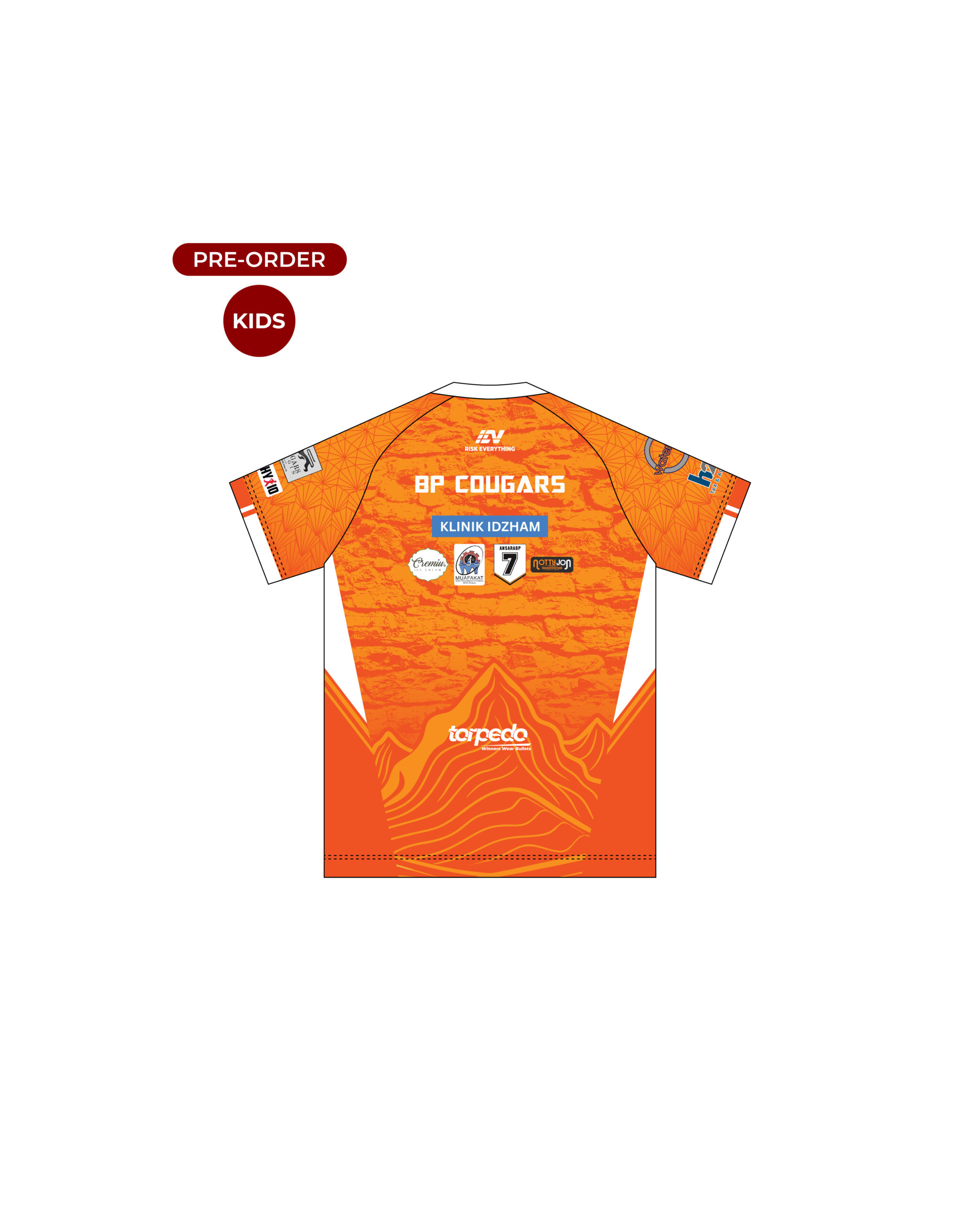 BP Cougars SSR25 Home Fans Round Neck Kids - Image 2
