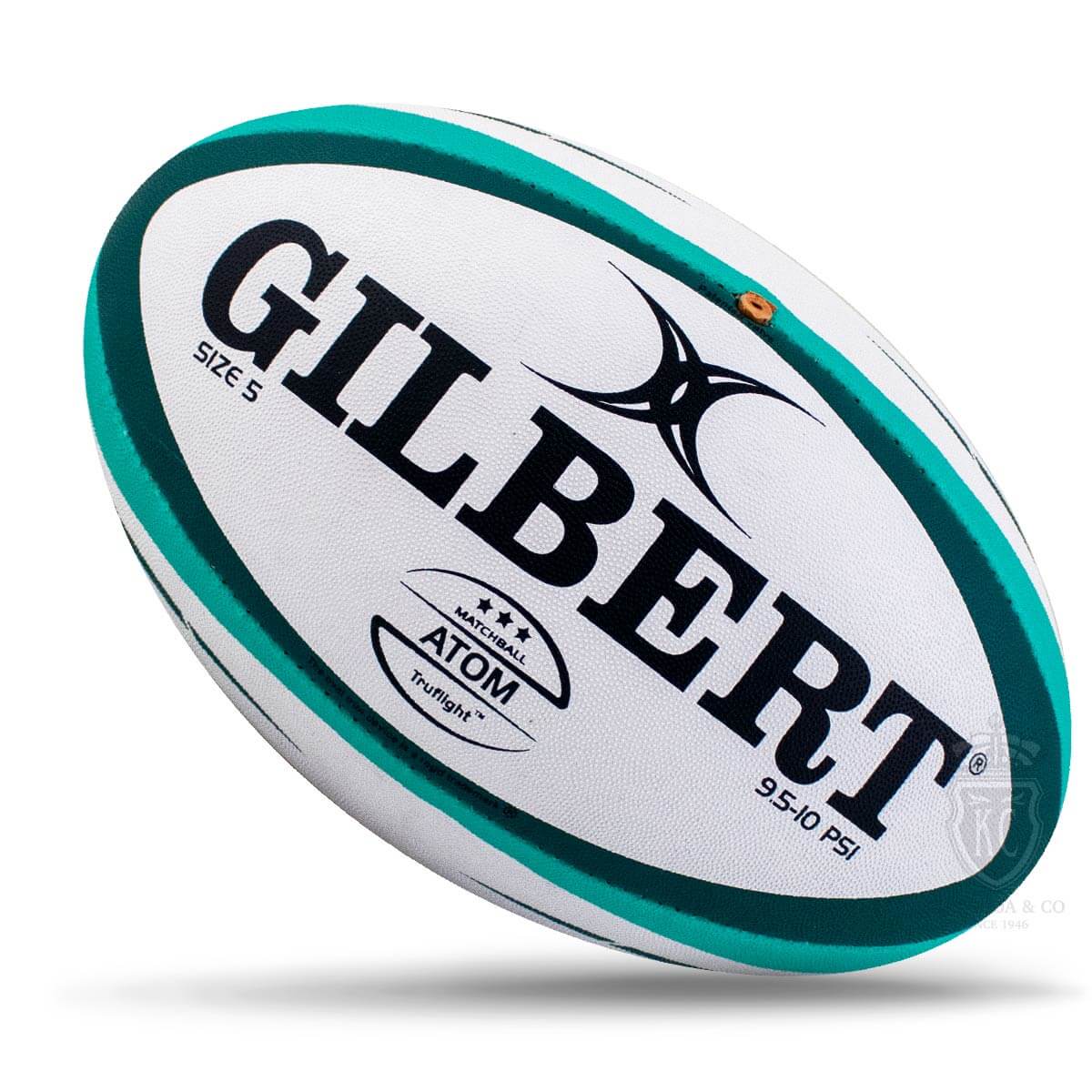 Gilbert Atom Match Rugby Ball – Green (Size 5)