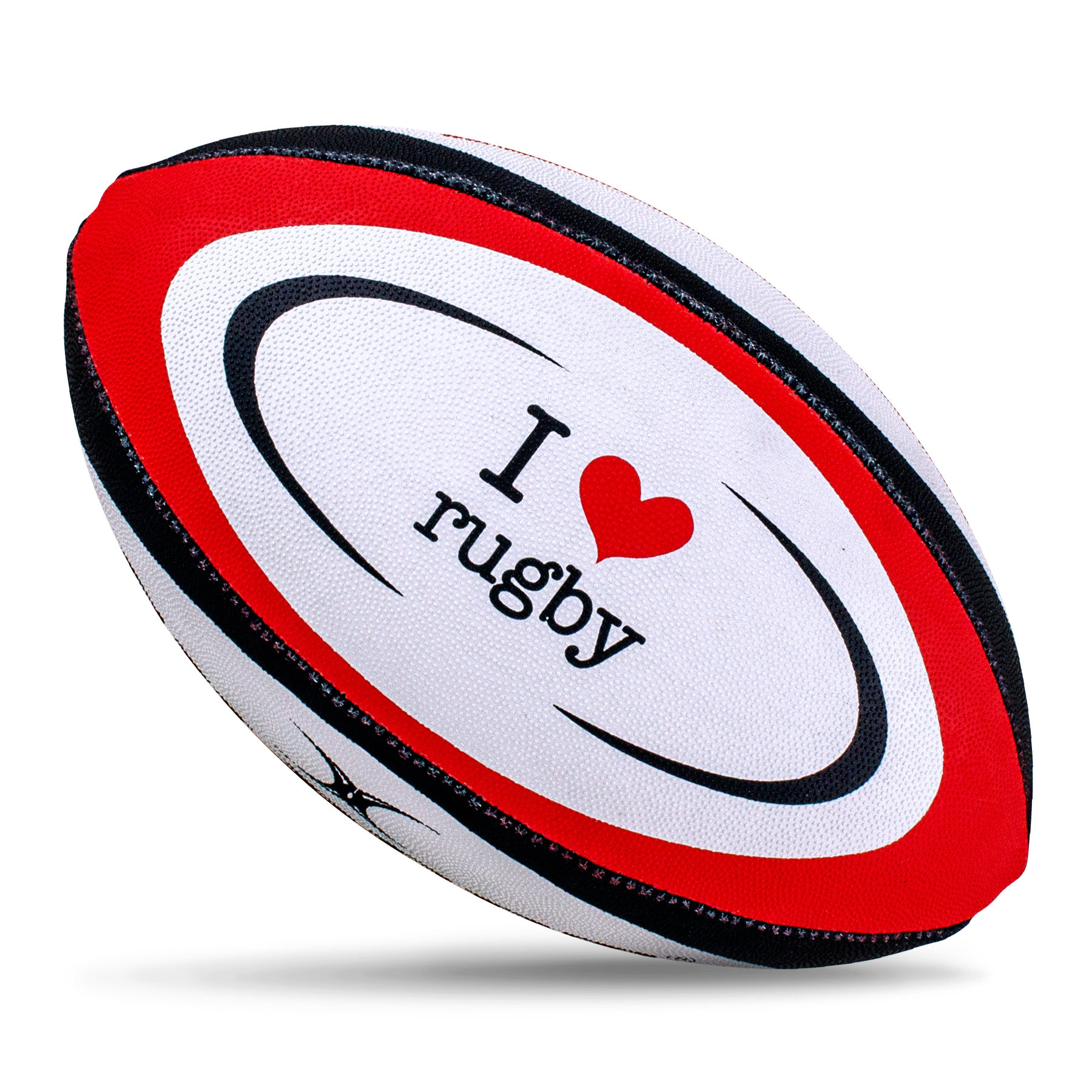 Gilbert I Love Rugby Midi Rugby Ball (Size 2) - Image 2