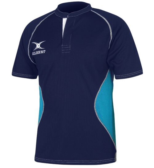 Gilbert Xact V2 Shirt – Navy/Sky – Size S