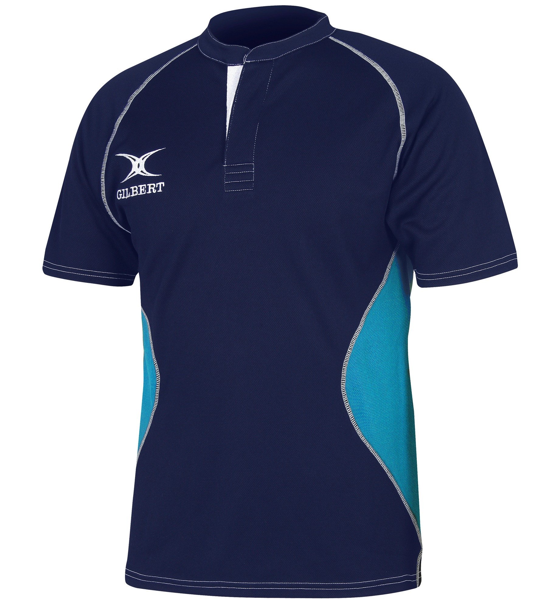 Gilbert Xact V2 Shirt – Navy/Sky – Size S