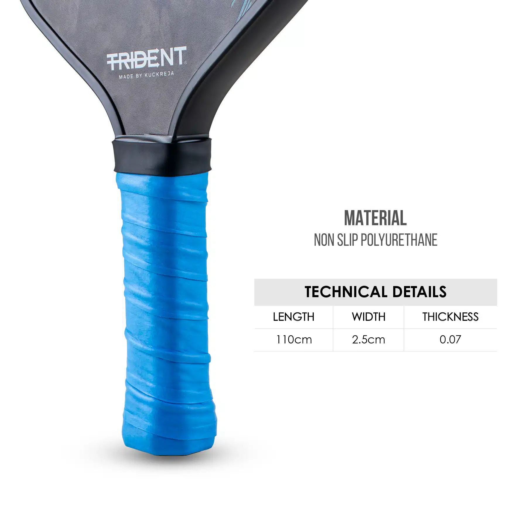 Trident Pickleball Paddle Grip – Royal Blue - Image 3