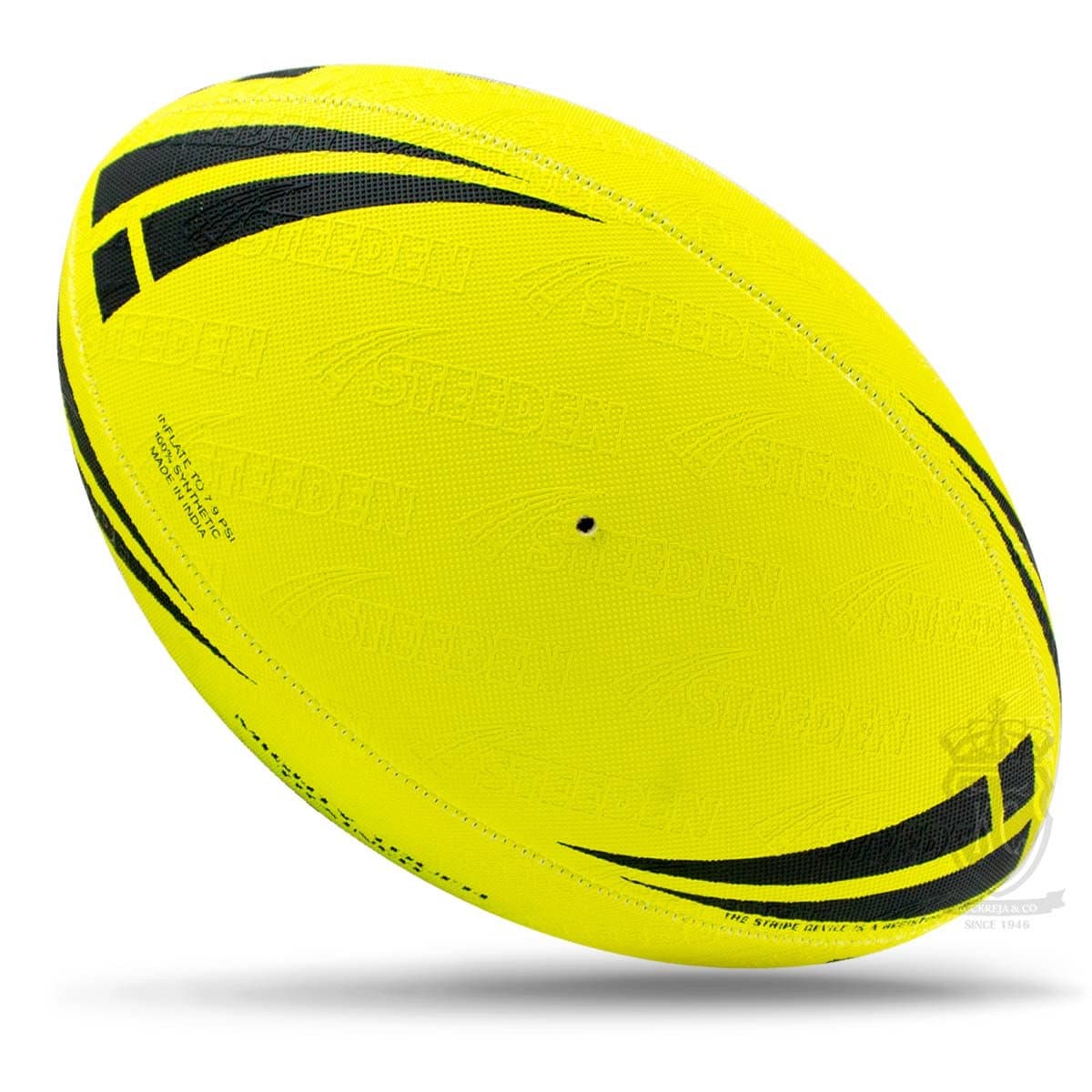 Steeden Mighty Touch Rugby Ball – Yellow - Image 2