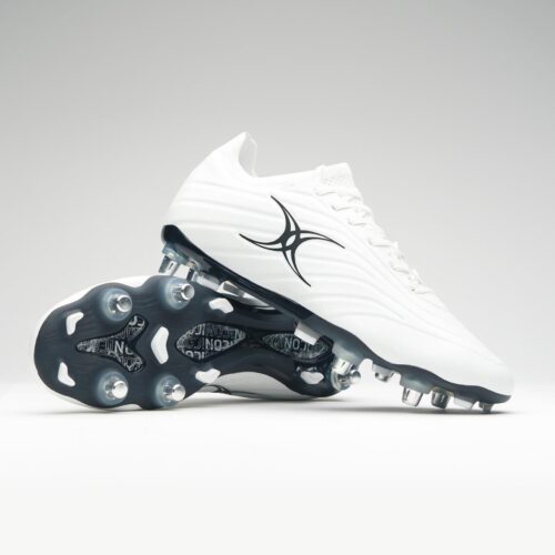 Gilbert Icon X Rugby Boots – 6 Studs (White)