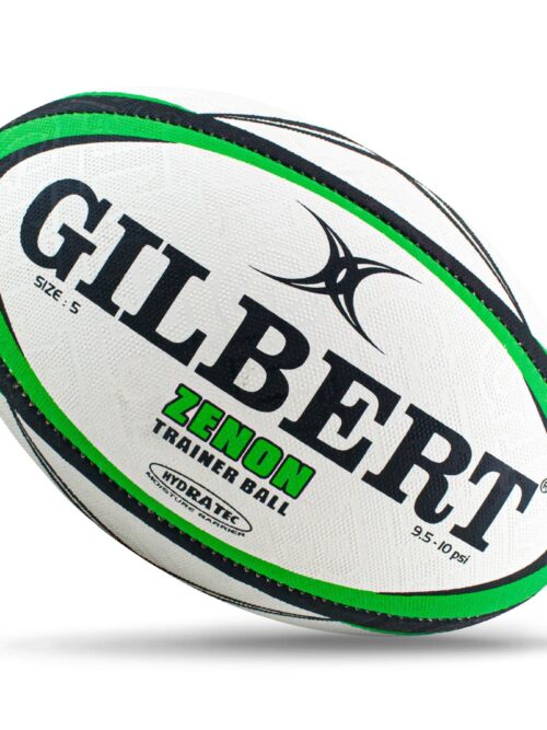 Gilbert Zenon Rugby Ball – Green (Size 5, 4, 3)