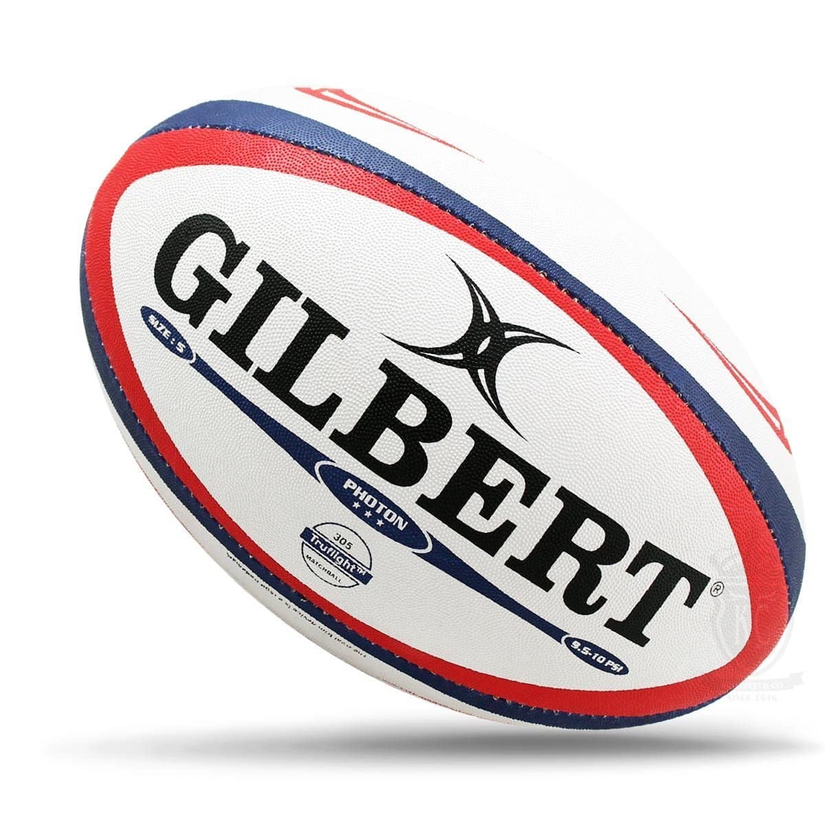 Gilbert Photon Match Rugby Ball – Red (Size 5)