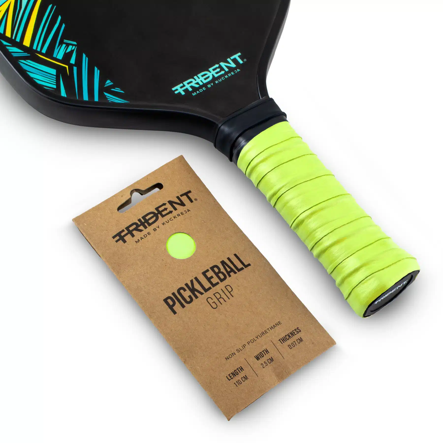 Trident Pickleball Paddle Grip – Neon