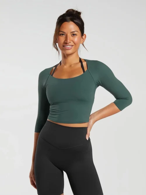 Elevate 3/4 Sleeve Crop Top